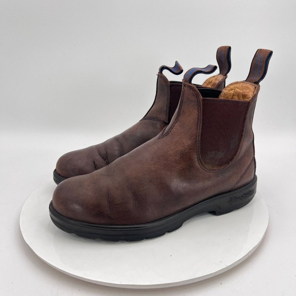 Blundstone Woman Size 5 US 8 Brown Leather Elastic Sided Ankle Chelsea Boot